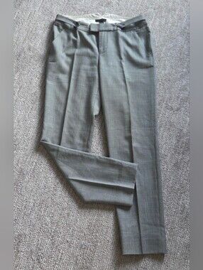 J. Crew Glen Plaid Dress Pants in Light Gray